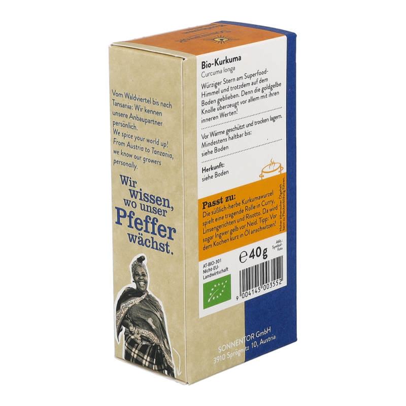 Sonnentor Kurkuma gemahlen Packung 40 g BIO - 40g
