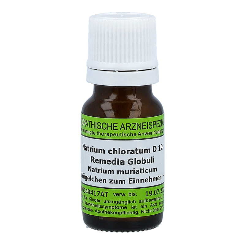 Natrium Chloratum Remedia 10 g D 12 Globuli - 10g