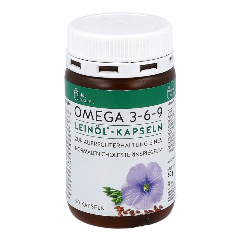 doc natures OMEGA 3-6-9 Leinöl-Kapseln 90 Stk. - 90 Stück