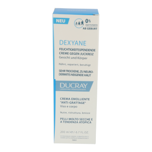 Ducray – Creme gegen Juckreiz – Creme für sehr trockene und zu Neurodermitis neigende Haut – Dexyane - 200ml
