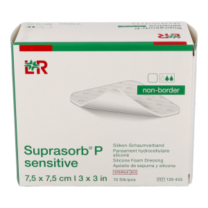 SUPRASORB P Sensitive - PU-Schaumverband mit schonender Silikon-Haftschicht