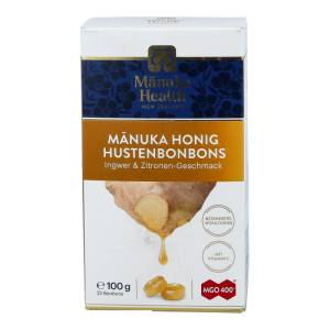 Manuka Honig MGO 400+ Hustenbonbons Ingwer-Zitrone - 100g