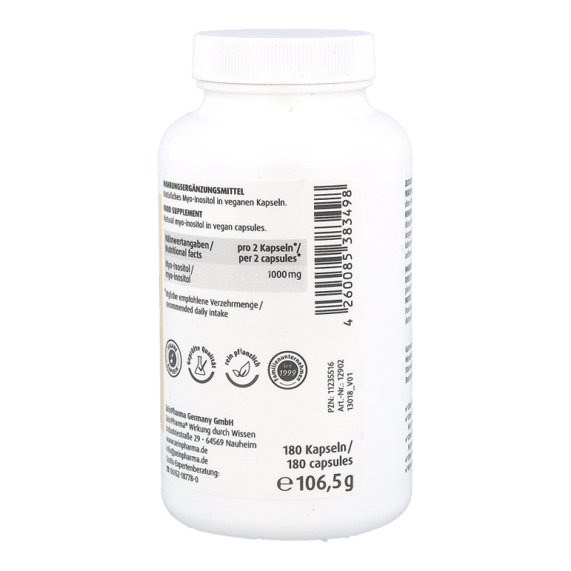 ZeinPharma Myo-Inositol 500 mg Kapseln 180 Stk. - 180 Stück