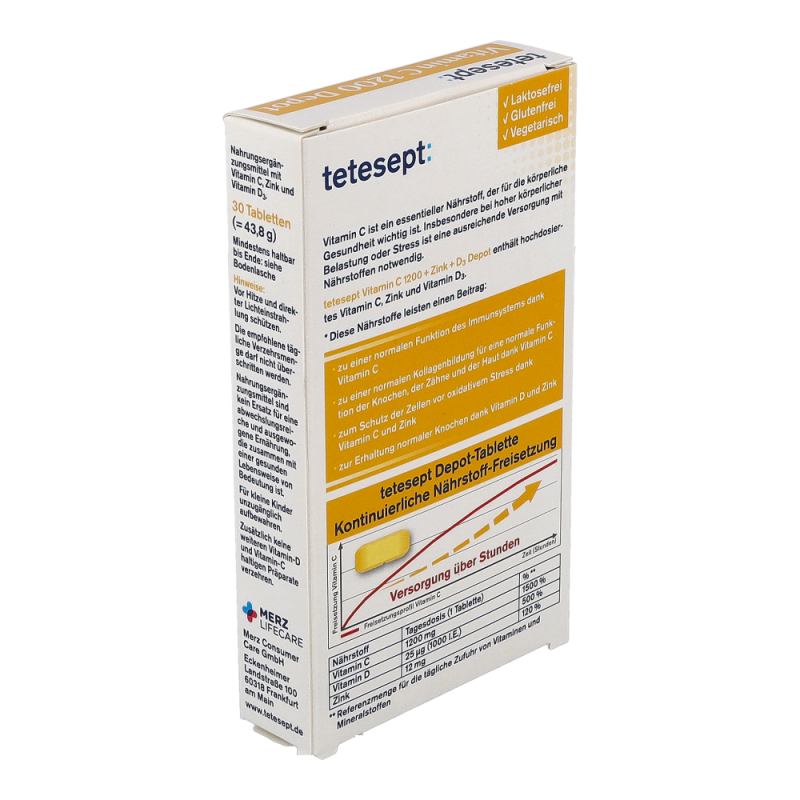 Tetesept Vitamin C 1200 Filmtabletten - 30 Stück