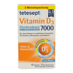 tetesept Vitamin D3 Wochendepot 7000 Tabletten 12 Stk. - 12 Stück
