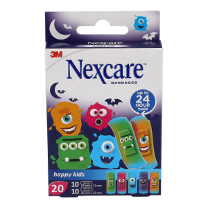 NEXCARE PFL HAPPY KIDS MONST - 20 Stück