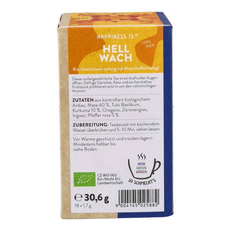 Sonnentor Hellwach Gewürztee bio mit Mate 18 Btl. - 18 Beutel