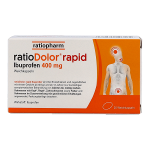 ratioDolor rapid Ibuprofen 400 mg Weichkapseln - 20 Stück