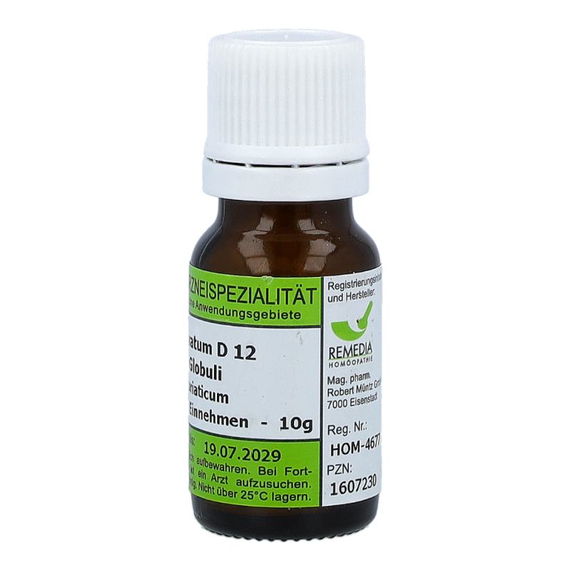 Natrium Chloratum Remedia 10 g D 12 Globuli - 10g