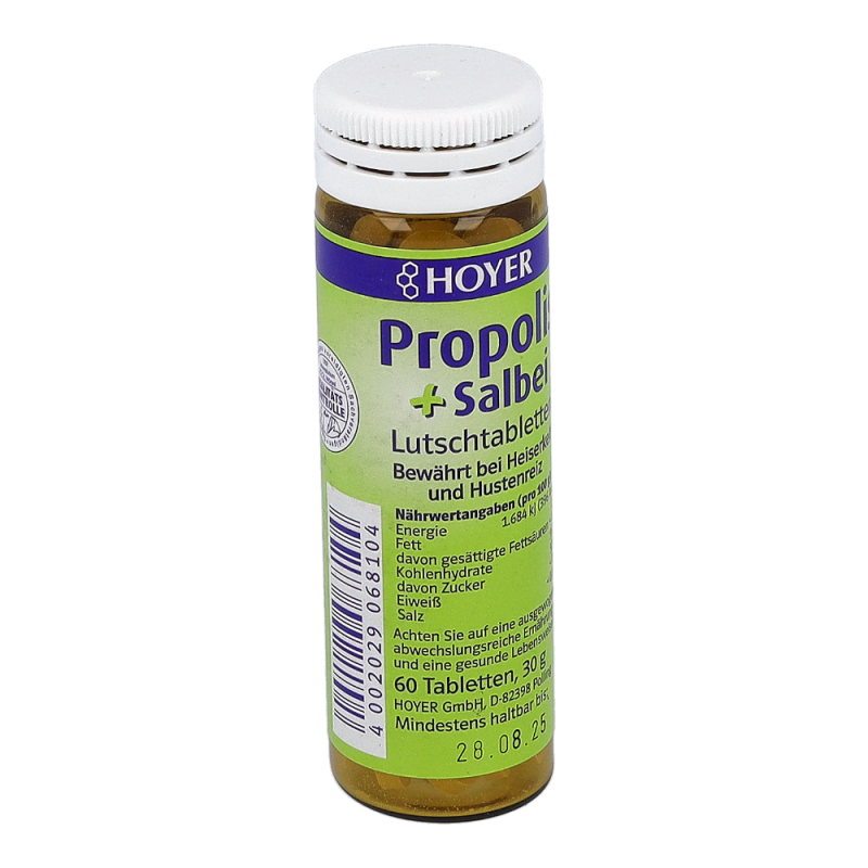 Hoyer Propolis + Salbei Lutschtabletten 60 Stk. - 60 Stück