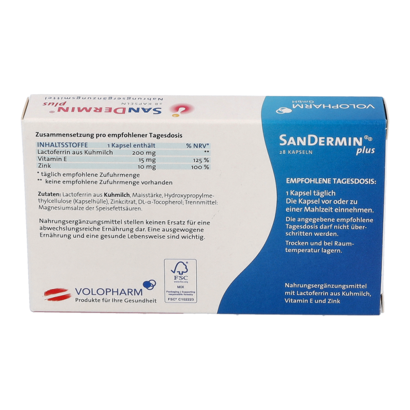SanDermin Plus Lactoferrin Kapseln 28 Stk. - 28 Stück