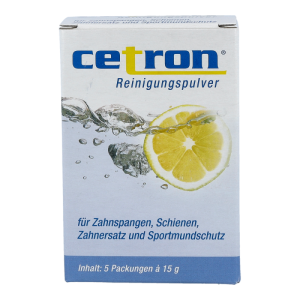 Cetron Zahnspangen Reinigungspulver 75 g - 5 Beutel
