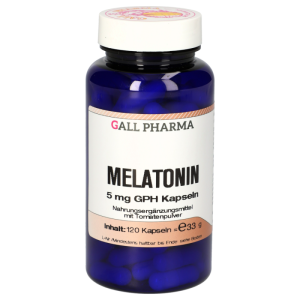 Gall Pharma MELATONIN 5mg Kapseln regulierend auf Wach- Schlafrhythmus - 120 Stück