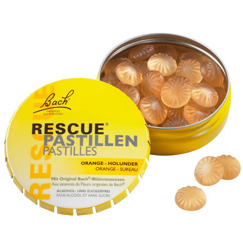 RESCUE Pastillen Orange-Holunder 50 g - 50g